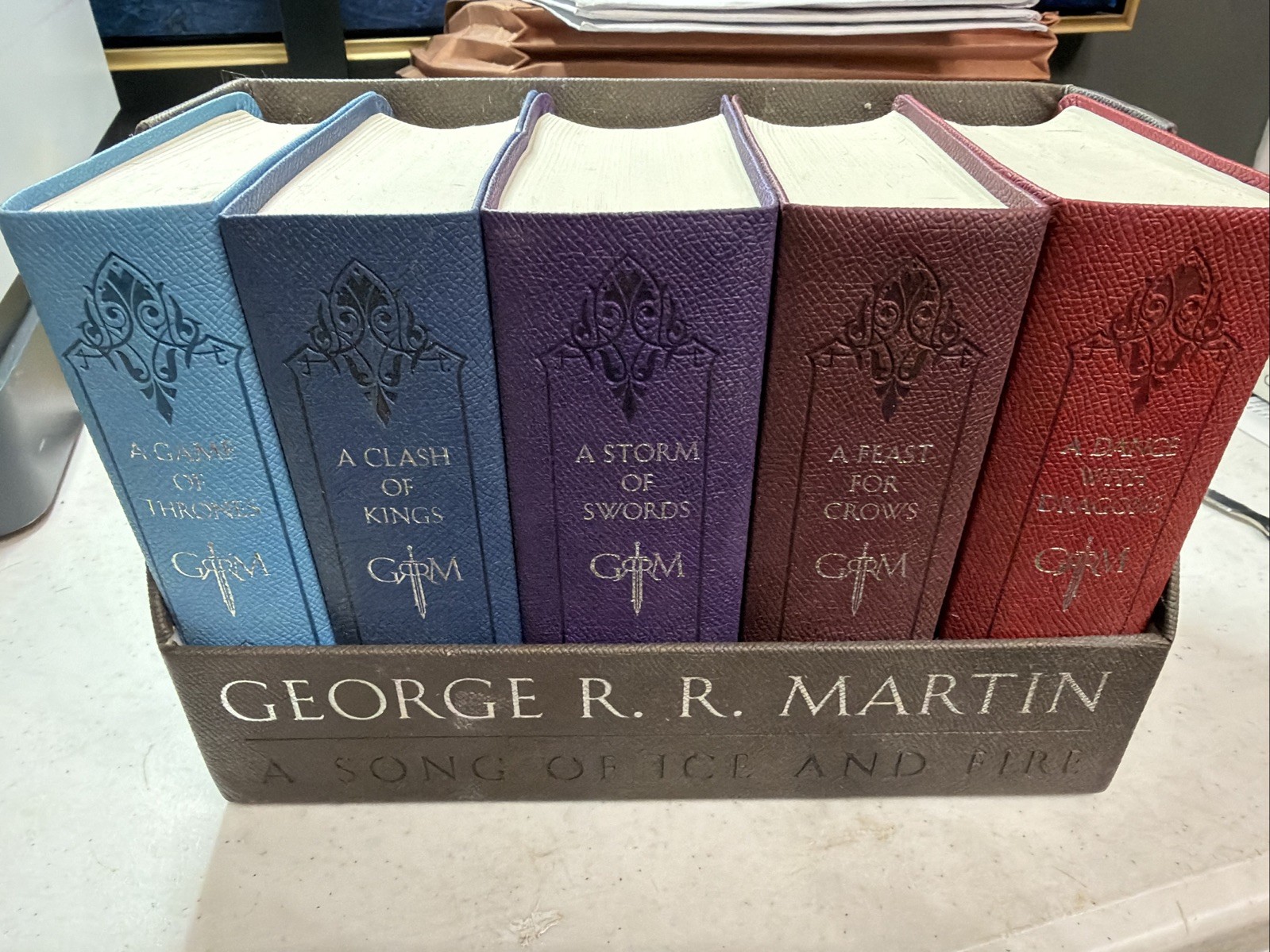 George R. R. Martin’s a Game of Thrones Leather-Cloth Boxed Set