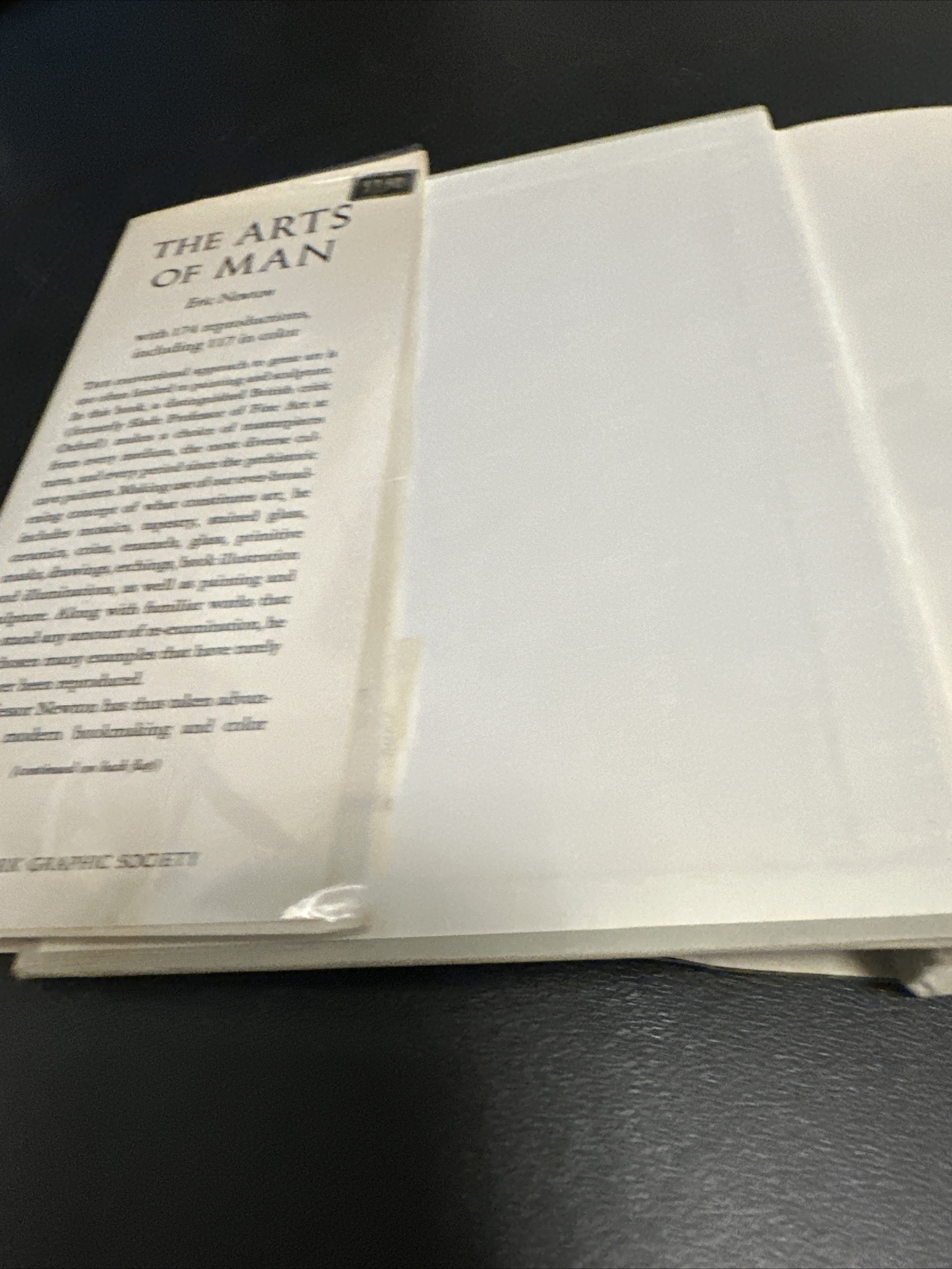 The Arts of Man by Eric Newton With Jacket 1969 Second Edition Book Vintage
