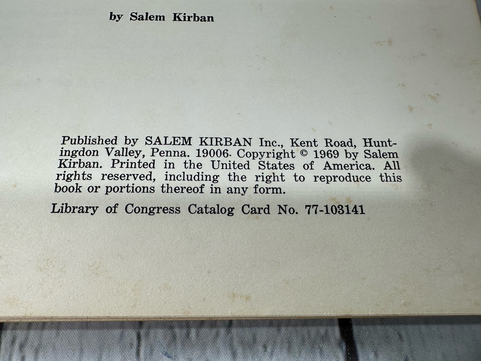Rare 1969 Salem Kirban’s 129 Page Book Of Charts On Prophecy Vintage VGC!