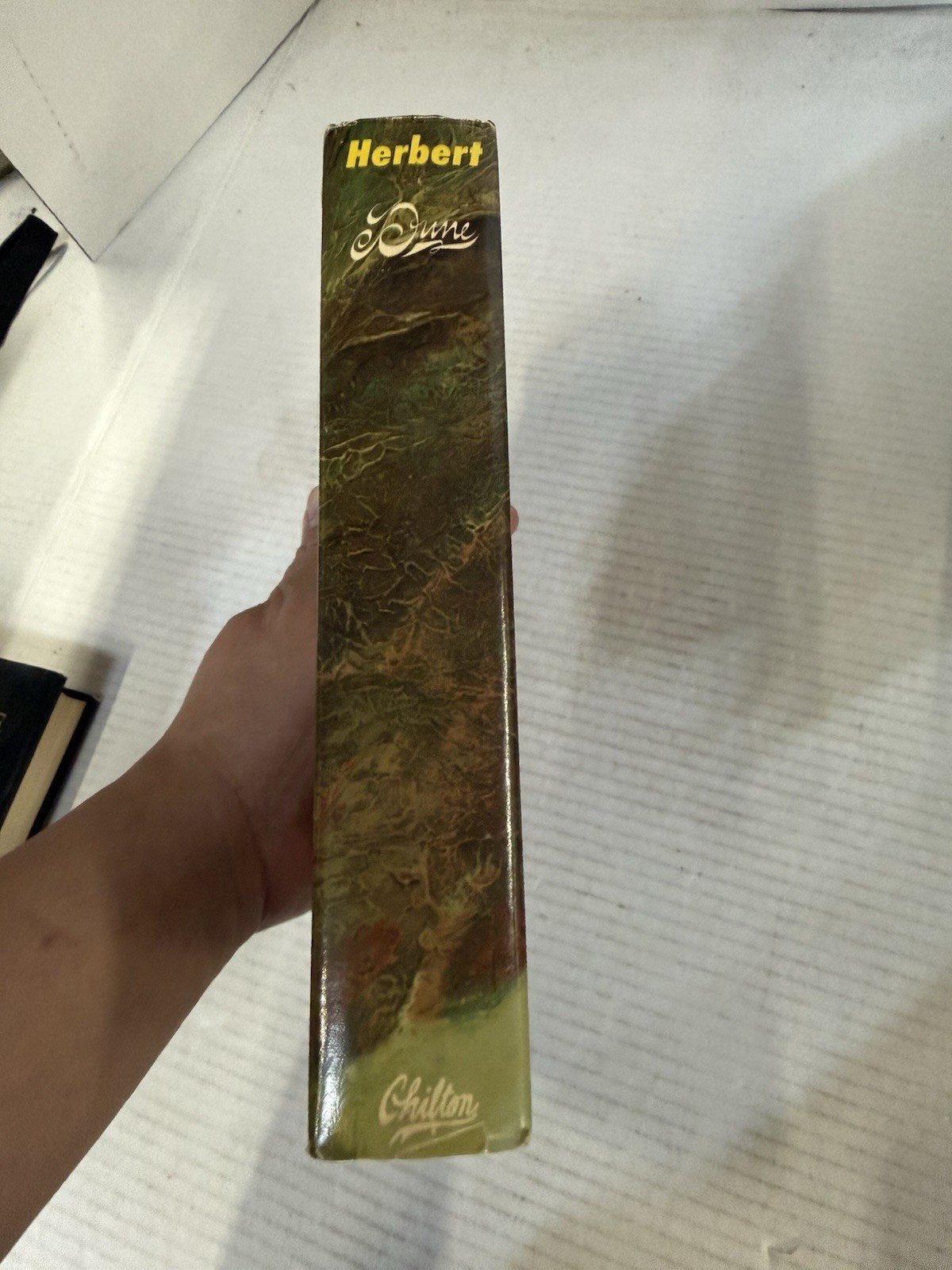Dune Frank Herbert 1965 BCE Book Club Edition HC DJ Vintage Gutter Code W 32