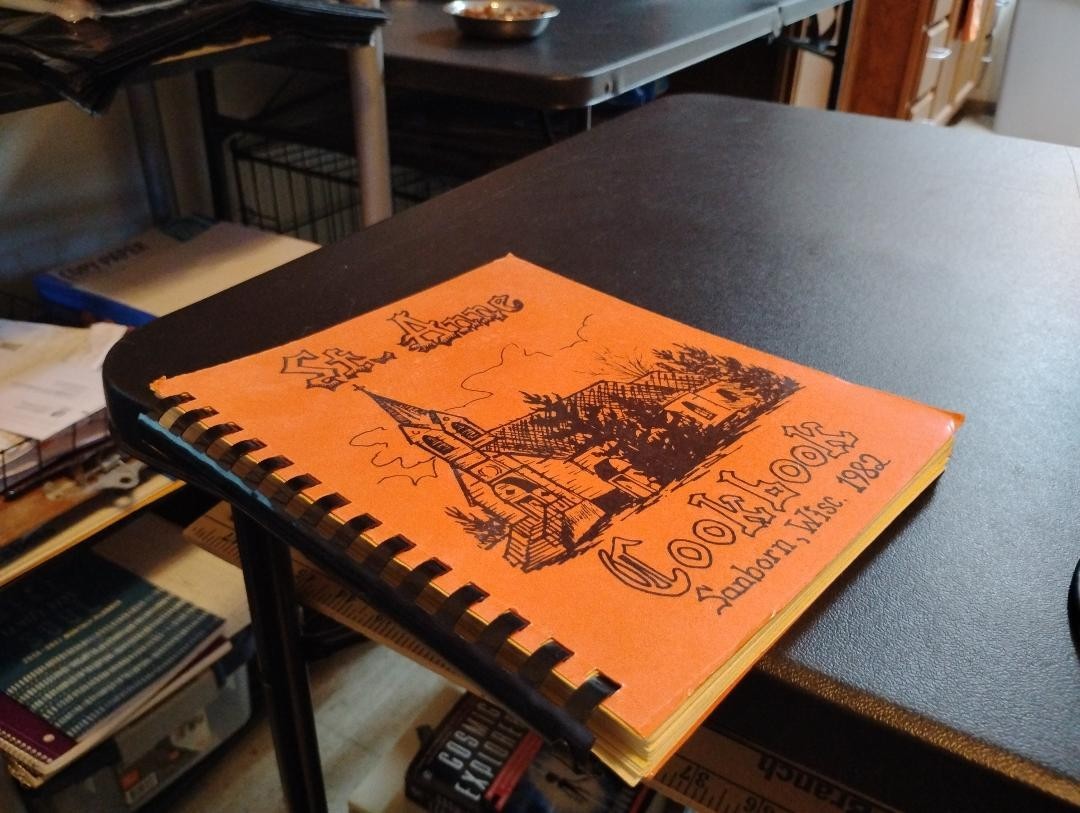 Vintage 1982 Sanborn Wisconsin Cookbook St Anne’s Ashland County