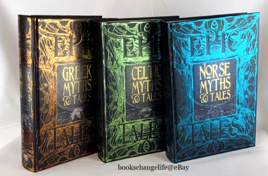 CELTIC, GREEK, NORSE Myths, Tales & Epic Legends Mythology Hardcover Set *NEW*