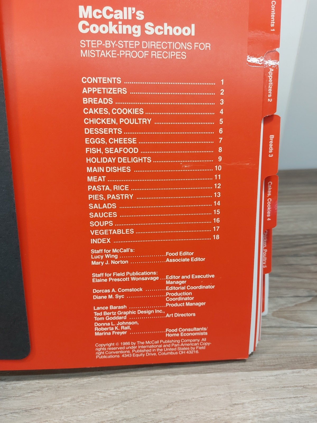 McCall’s Cooking School, 3 Volume Set, 3 Ring Binder Complete