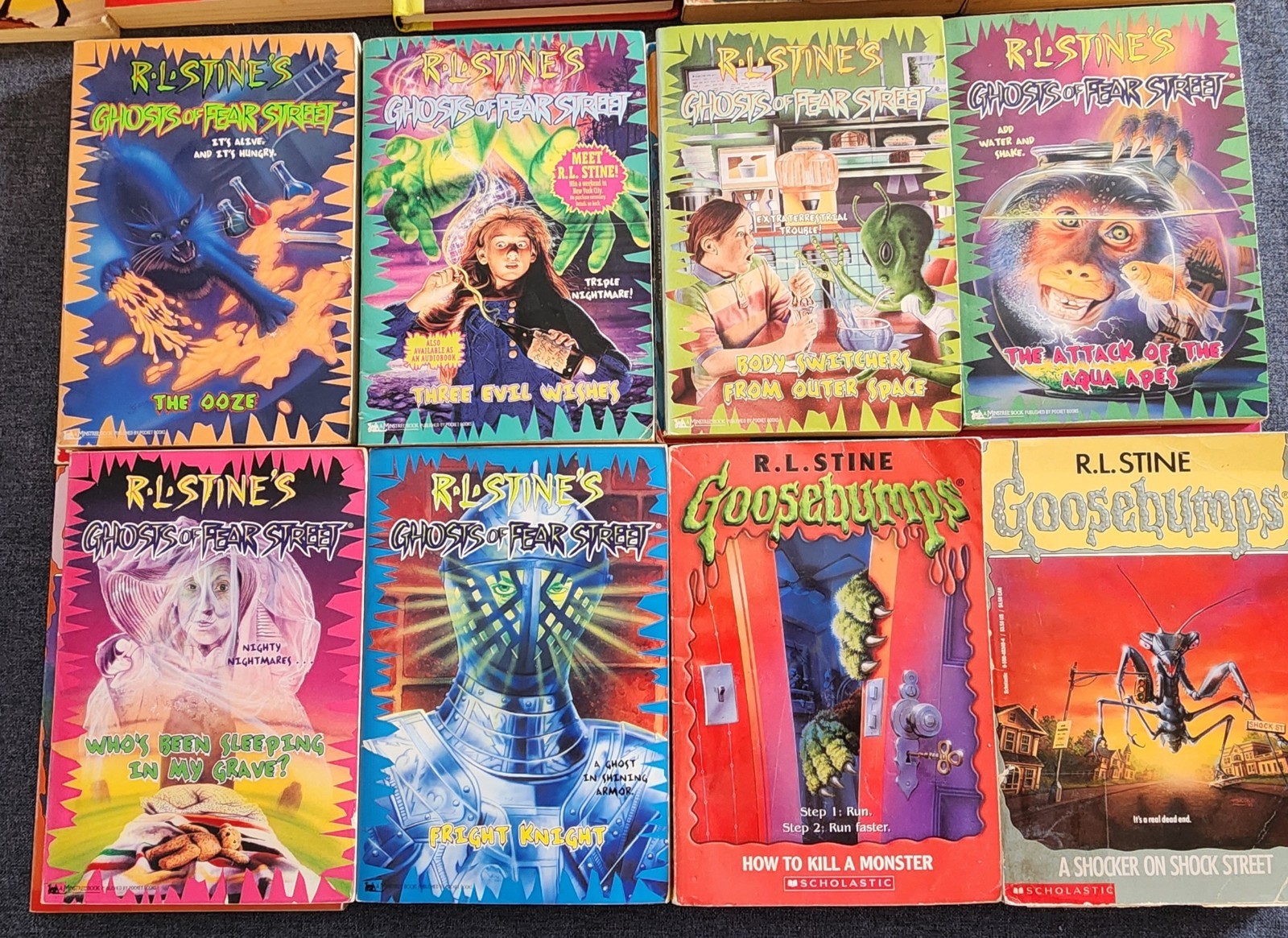 R L STINE Goosebumps Books Ghost Fear Street 2000 Animorphs Reader Beware J9