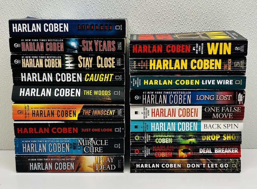 18 HARLAN COBEN Books lot~Netflix Series Stranger~Stay Close~Woods~FREE SHIPPING
