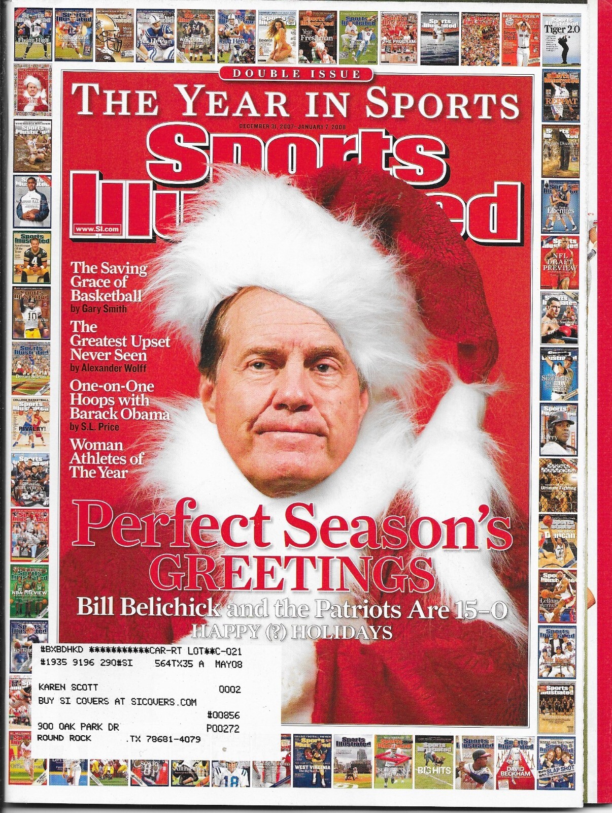 SPORTS ILLUSTRATED Dec. 31, 2007 -Jan. 7, 2008 THE YEAR IN SPORTS DOUBLE ISSUE