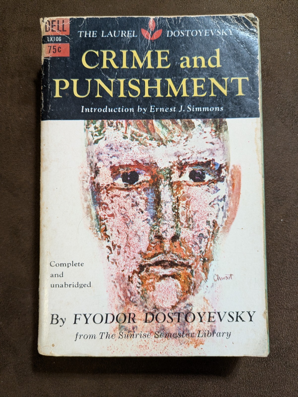 Crime And Punishment By Fyodor Dostoevsky 1959 Vintage Paperback Dell Laurel