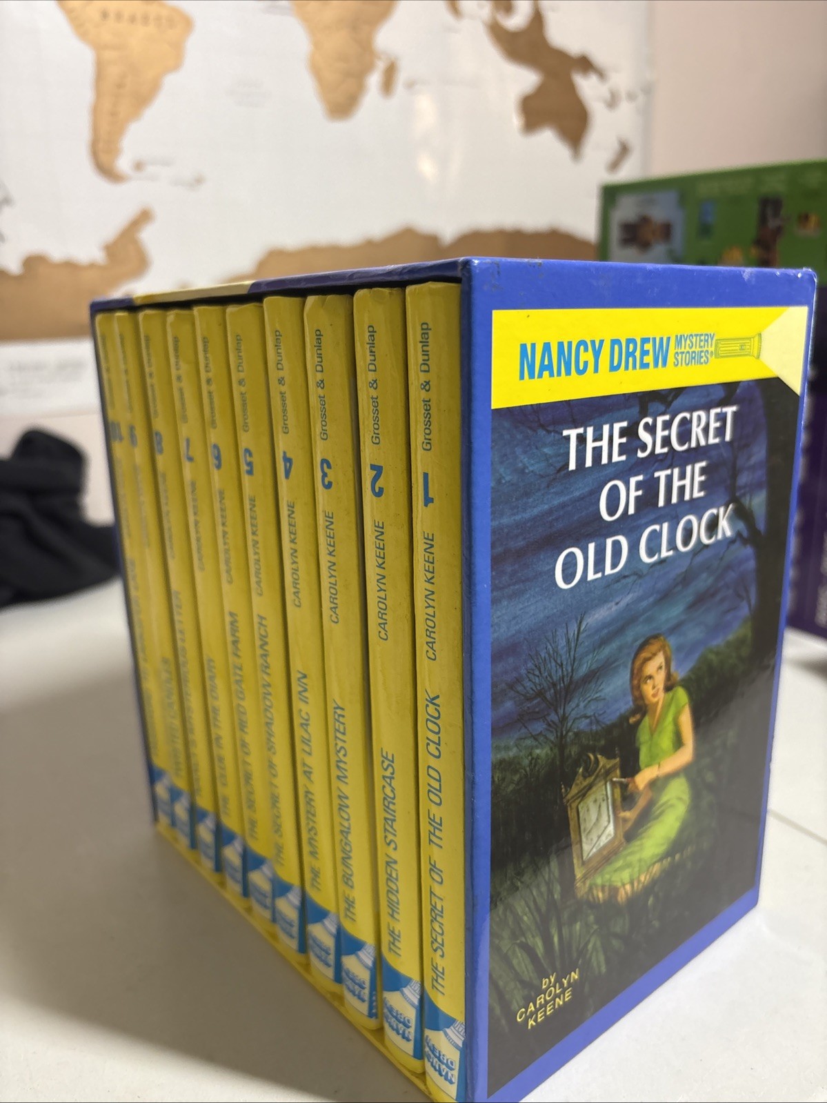 Nancy Drew Set – Books 1-10 – Hardcover, by Carolyn Keene – Very Good