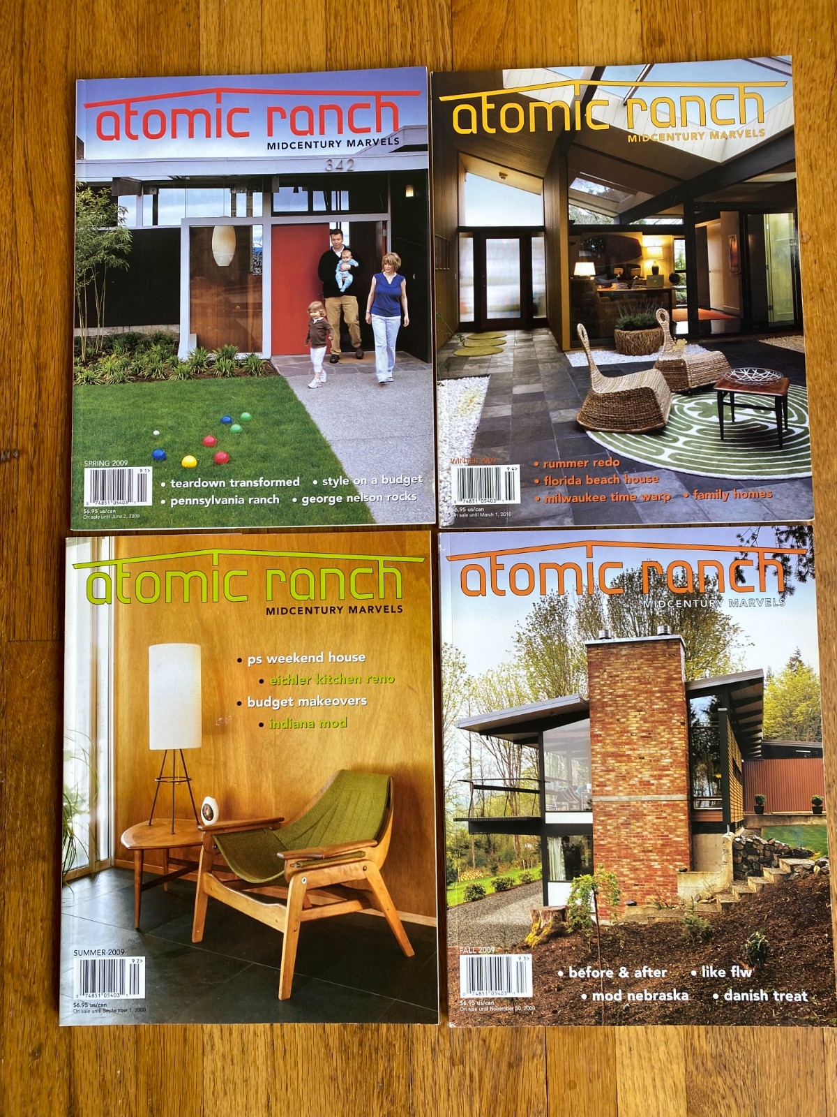 Atomic Ranch Magazine 2009 Complete Year 4 Issues #21 #22 #23 #24 MCM Design