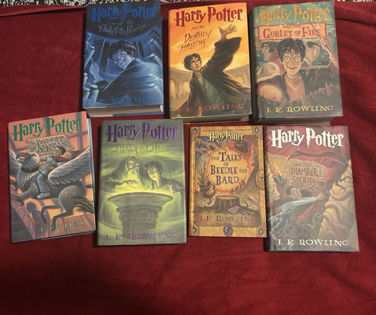 Harry Potter Book Lot by J.K. Rowling, Hardcover, Illustrated by Mary GrandPré