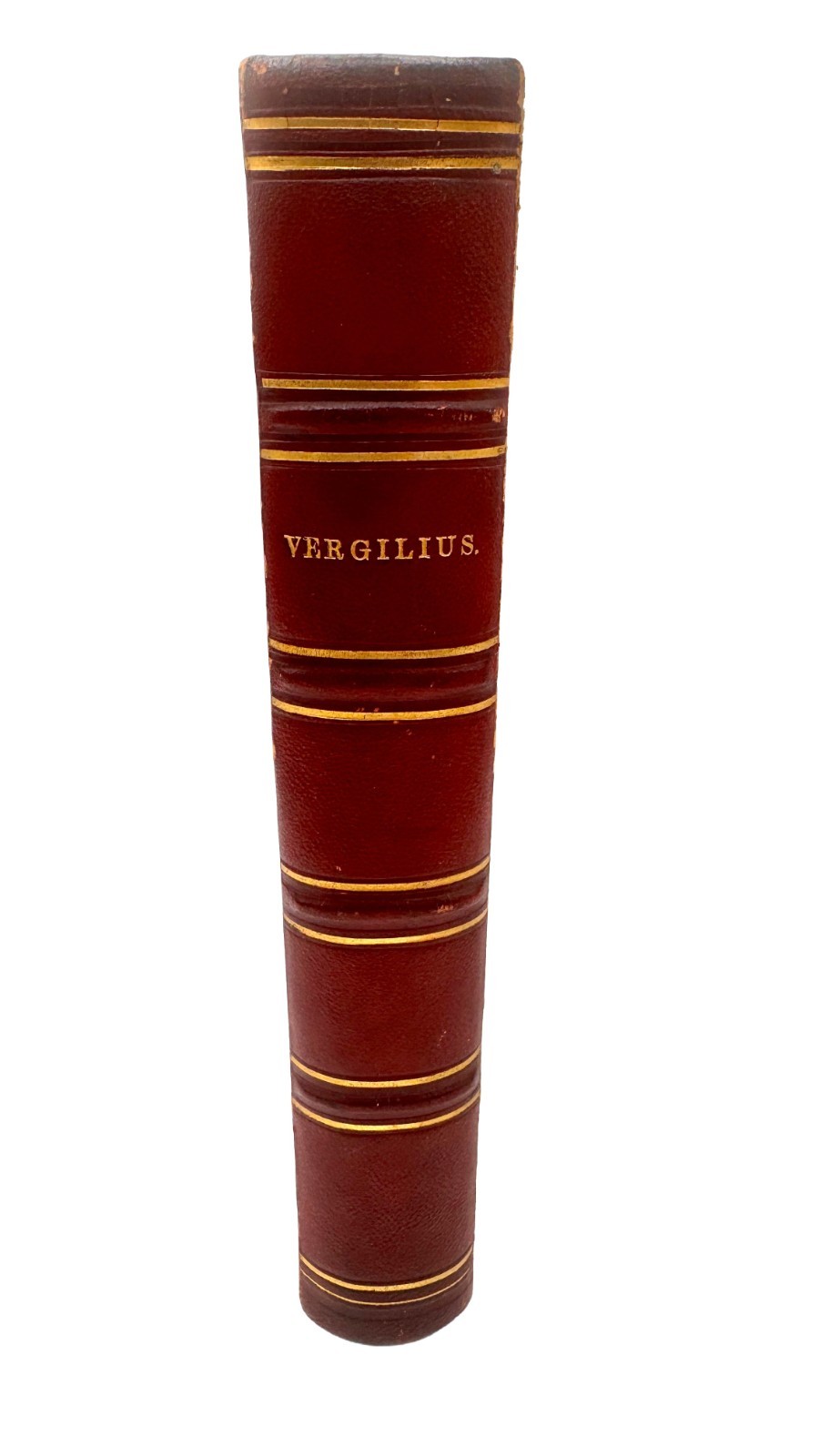 1854 – Works of Virgil SIGNED AWARD BOOKPLATE FROM HARVARD PRESIDENT C C FENTON
