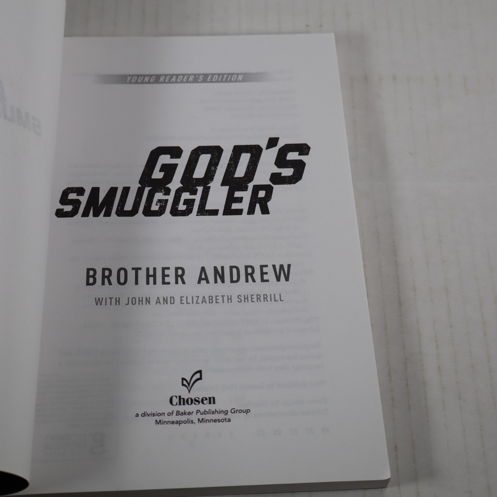 God’s Smuggler – paperback Brother Andrew|Sherrill, Elizabeth|Sherrill, John