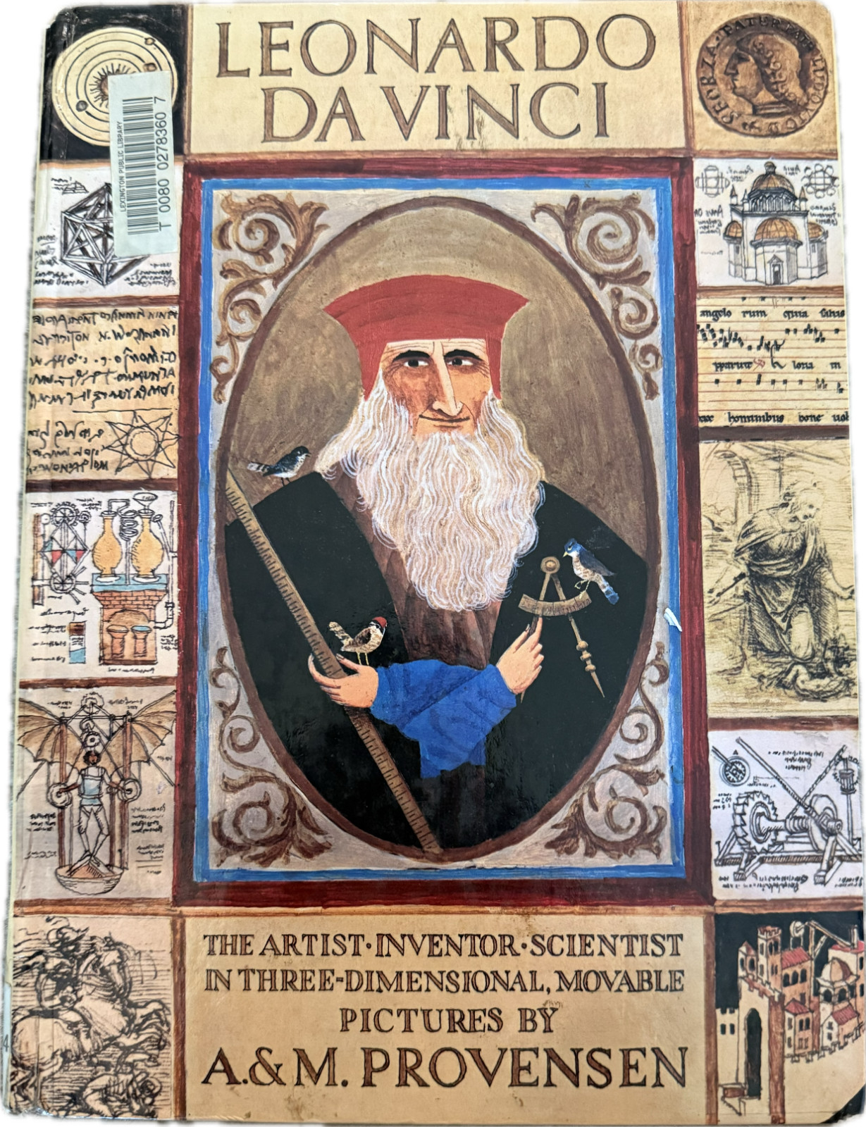 Leonardo Da Vinci by Alice And Martin Provensen 1984 1st Edition Pop-Up Book