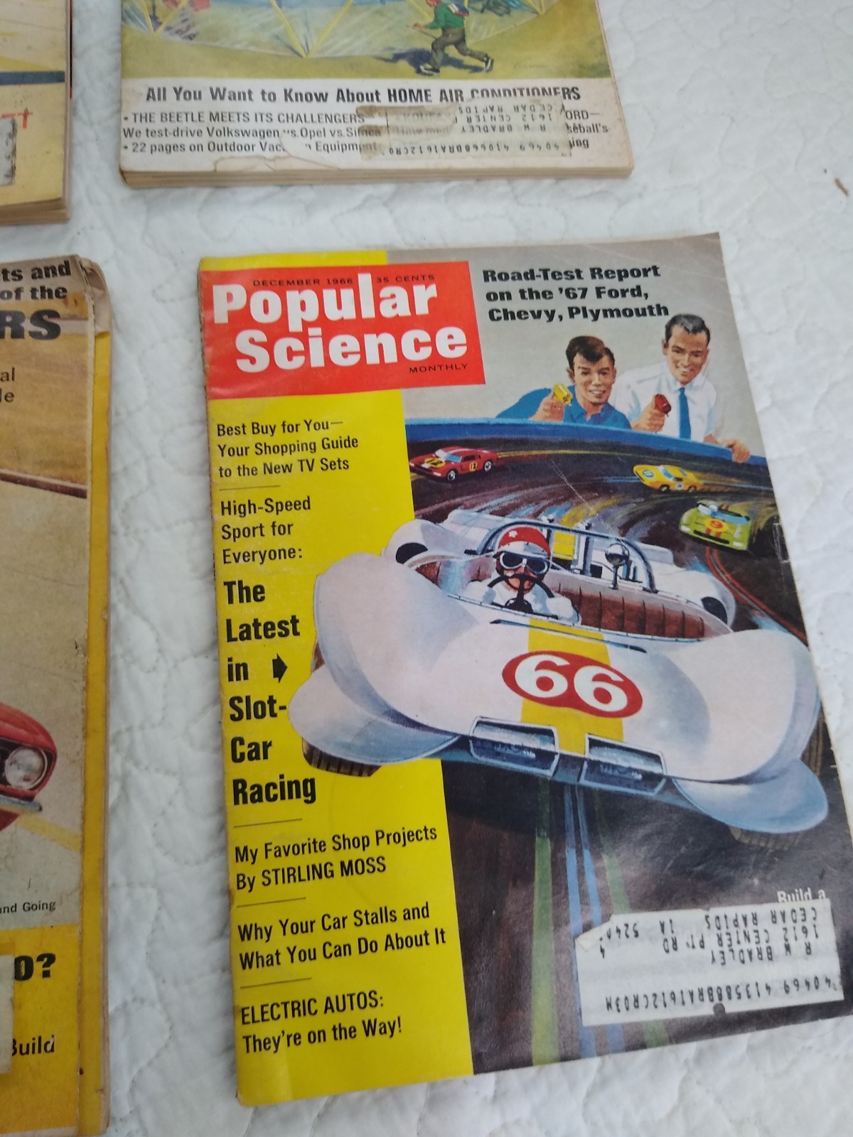 Vintage Popular Science Magazines 1966 Lot of 6 Feb March May July Oct Dec
