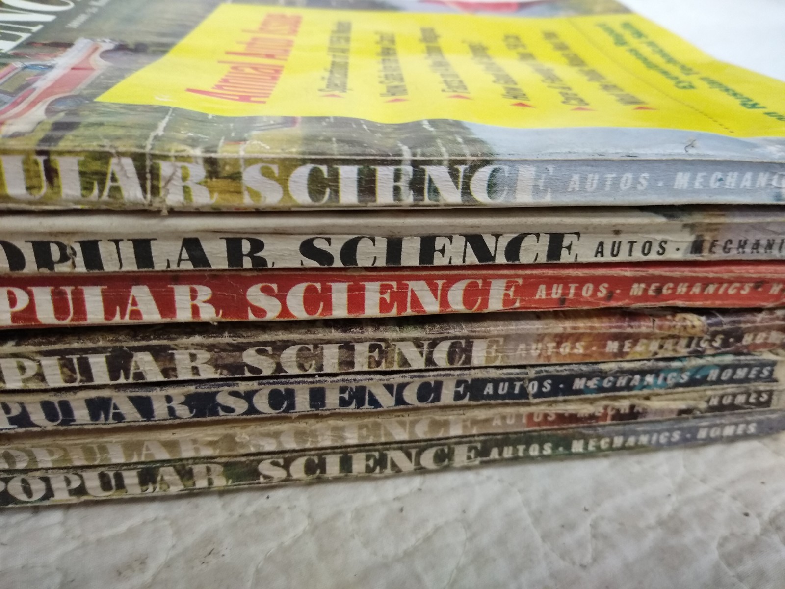 Popular Science Magazine Lot of 7 1958 Jan Feb March April May Aug Sep