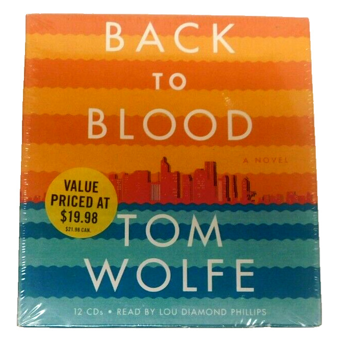 NEW Back To Blood Tom Wolfe Abridged Audiobook 15 Hours 12 CDs Factory Sealed