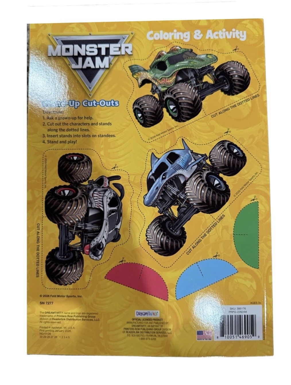 ? MONSTER JAM ? ●CRUSH IT!● Monster Truck Coloring & Activity Book.