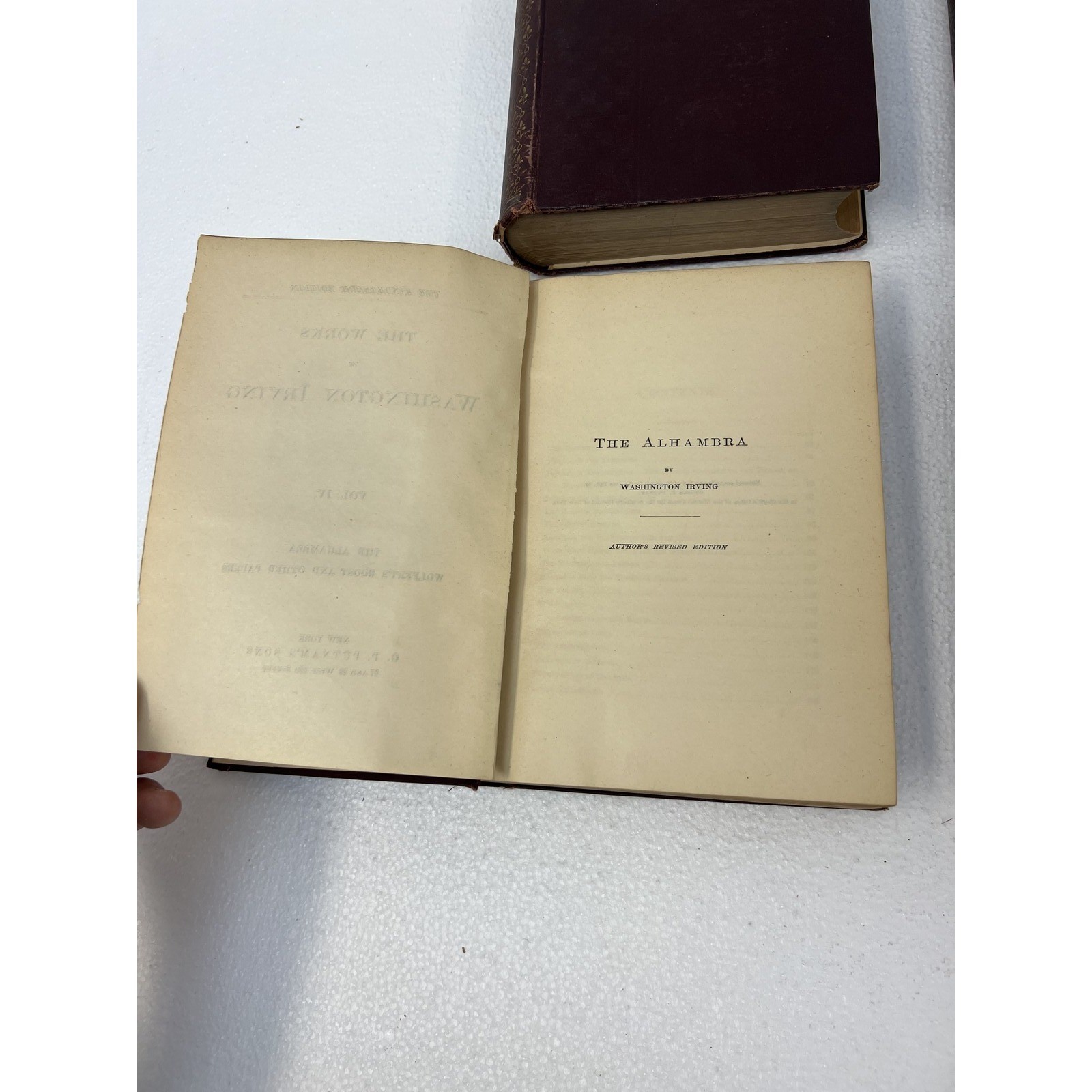 Washington Irving The Works Kinderhook Edition 1883 G.P. Putnam’s Sons 4 Vol Set