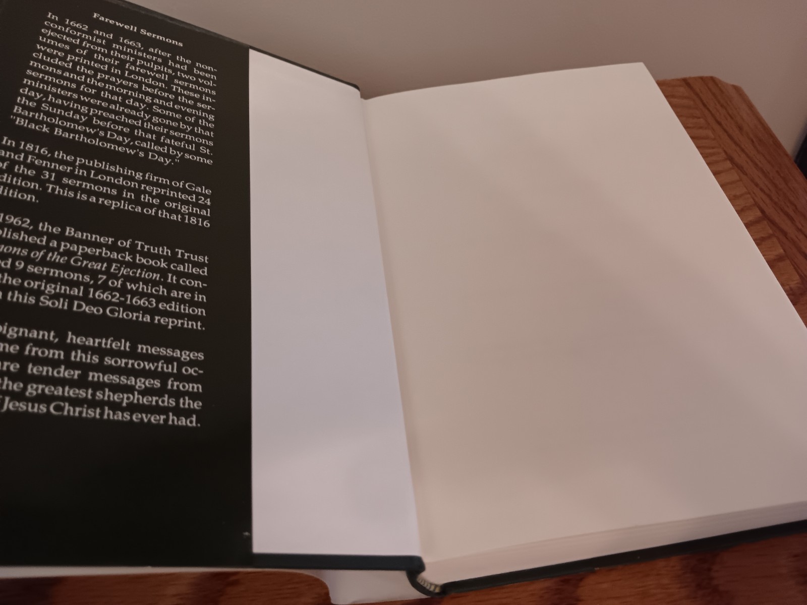 Farewell Sermons Soli Deo Gloria Rare