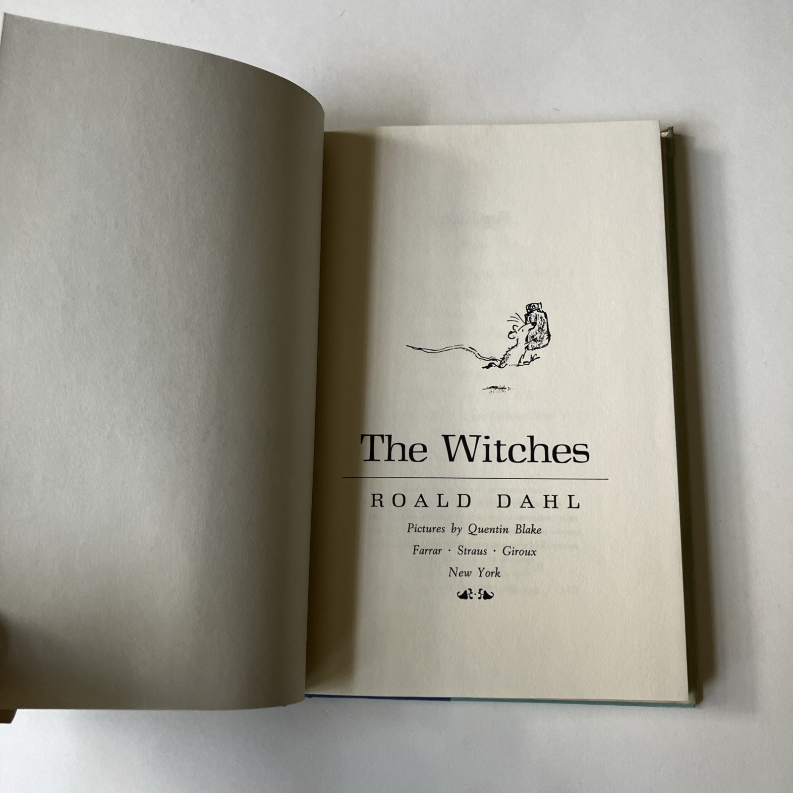 The Witches by Roald Dahl TRUE First American Edition 1983 Farrar Straus Giroux
