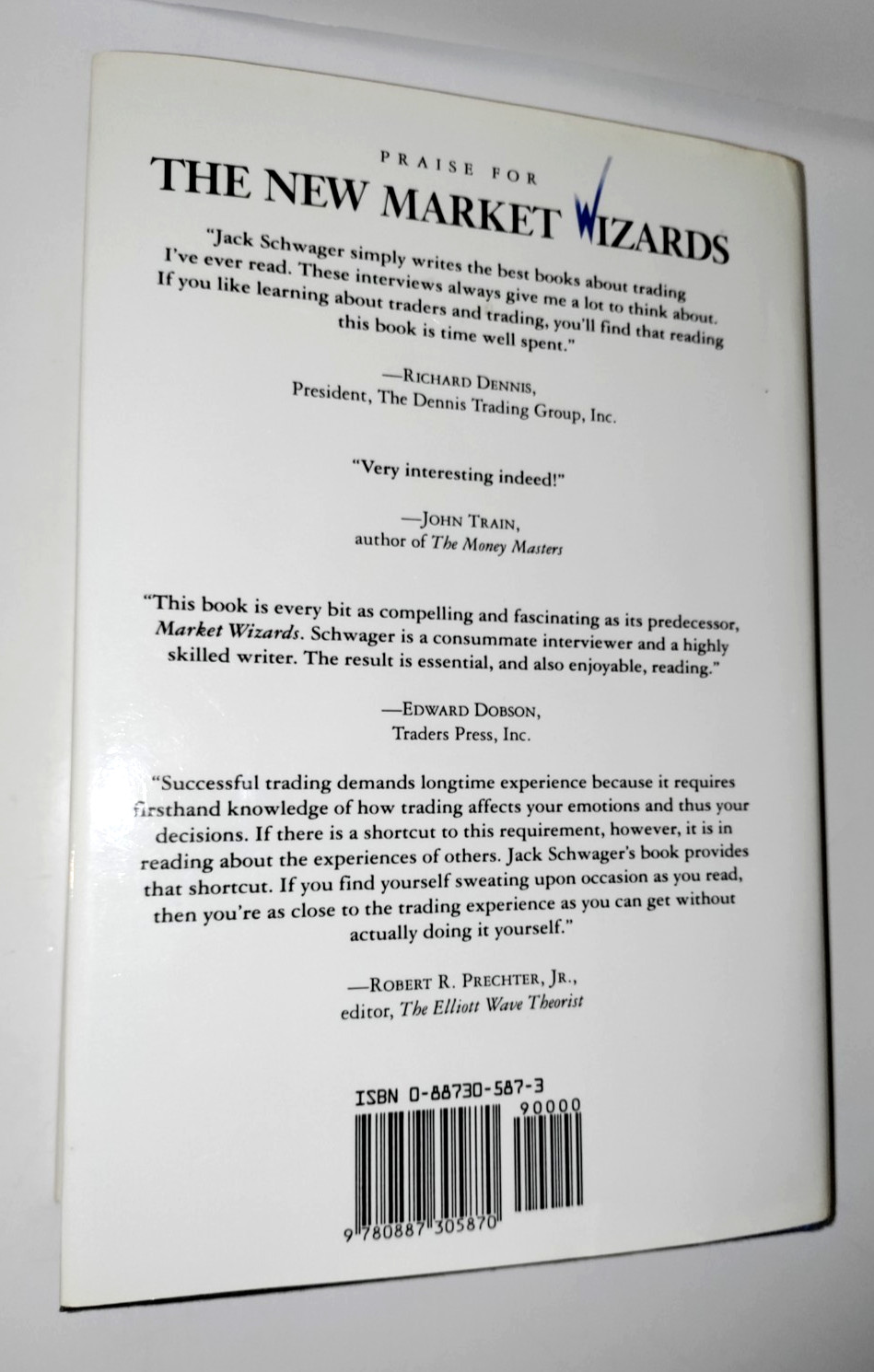New Market Wizards : Conversations by Jack D. Schwager 1992 HC