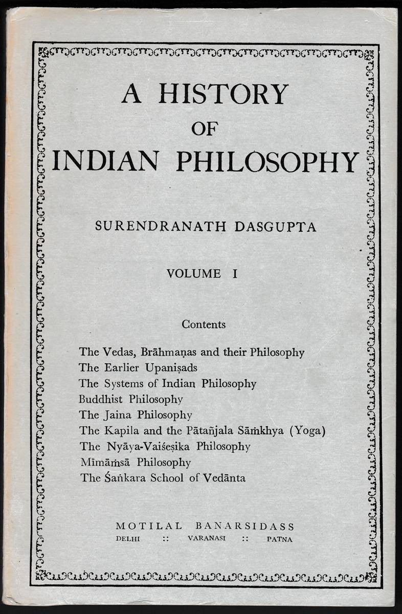 A HISTORY OF INDIAN PHILOSOPHY (5 VOLUME SET)