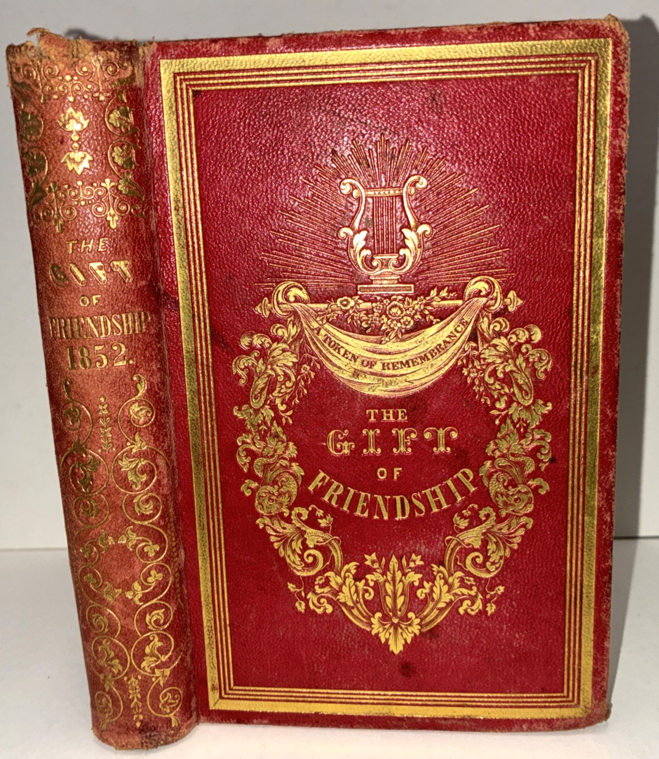 1851 The Gift of Friendship Rare Illustrated Gift Book HC