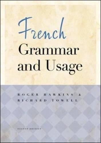 French Grammar and Usage by Hawkins, Roger,Towell, Richard, Acceptable Book