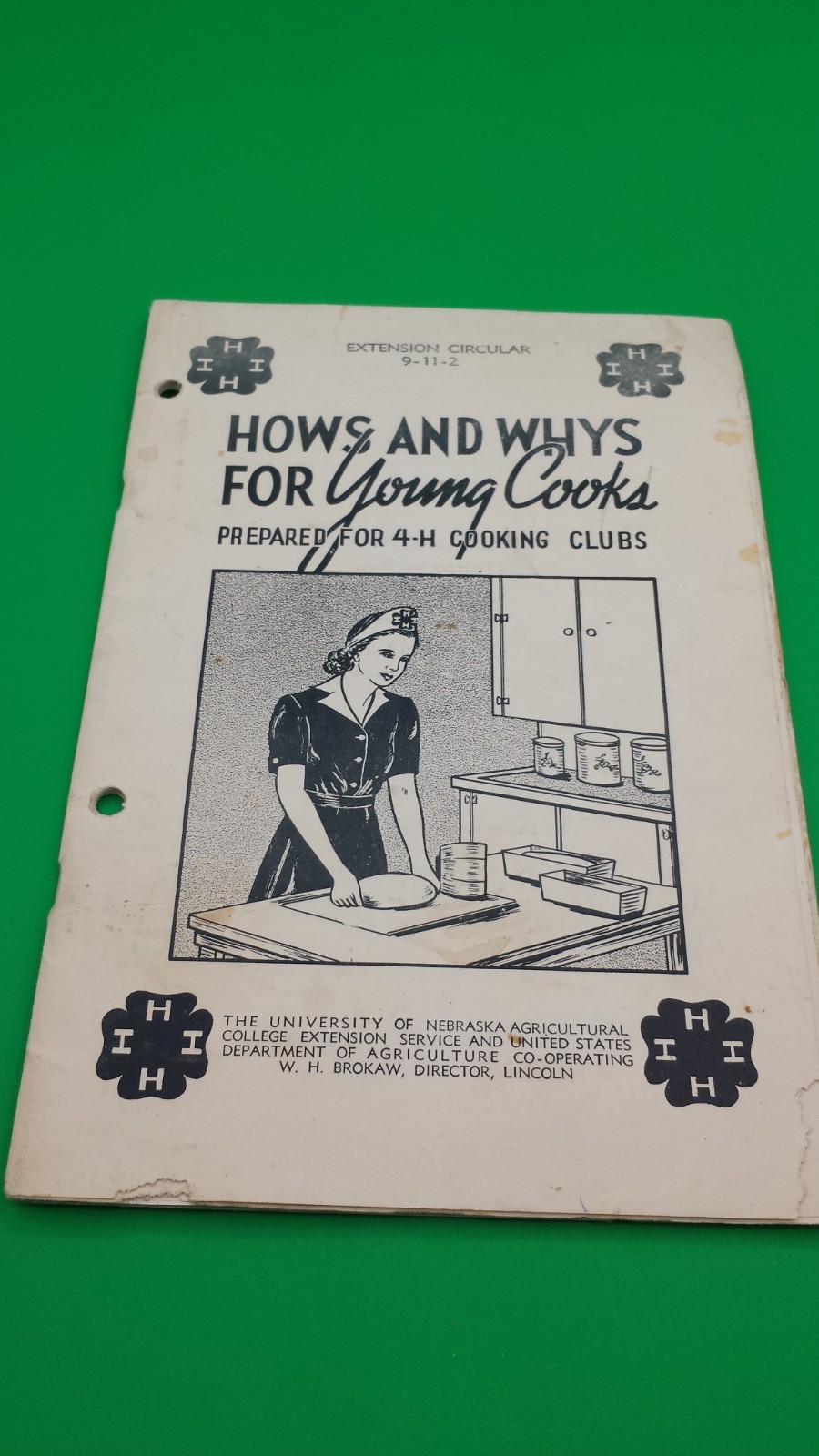 NEBRASKA 4H Hows and Whys for young cooks 45 pages RARE classic