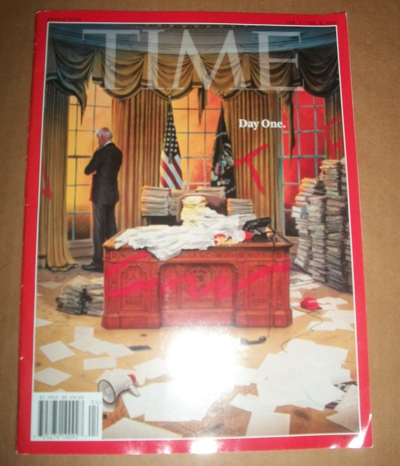 Joe Biden Day One Time Mag $7.99 Feb 1 2021 02-01-2021 0040-781x no tag ns PB EX