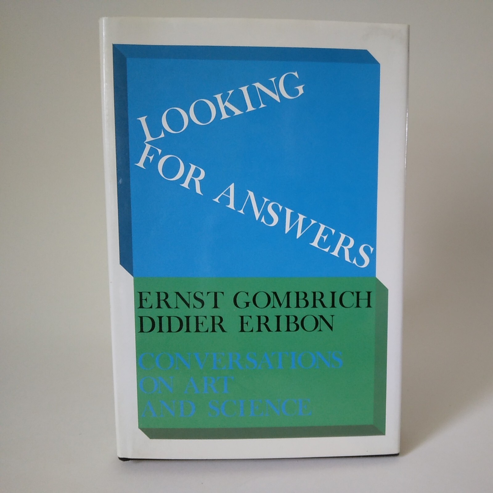 1993 “Looking For Answers”-Gombrich/Eribon, Harry N. Abrams Inc. HC DJ VG
