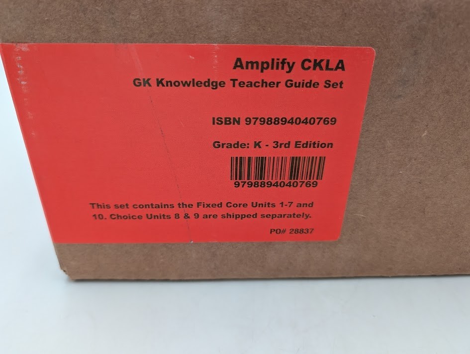 AMPLIFY GK Knowledge Teacher Guide Set Units 1-7 & 10