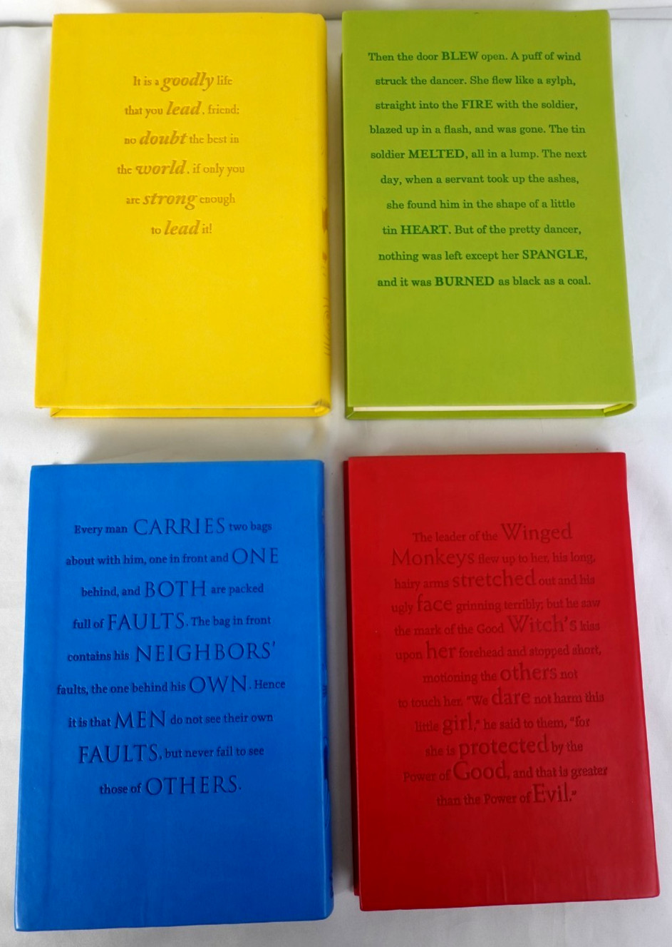 Discovery Word Cloud 4 Classic Set Oz Wind Willows Aesop Faux leather clean