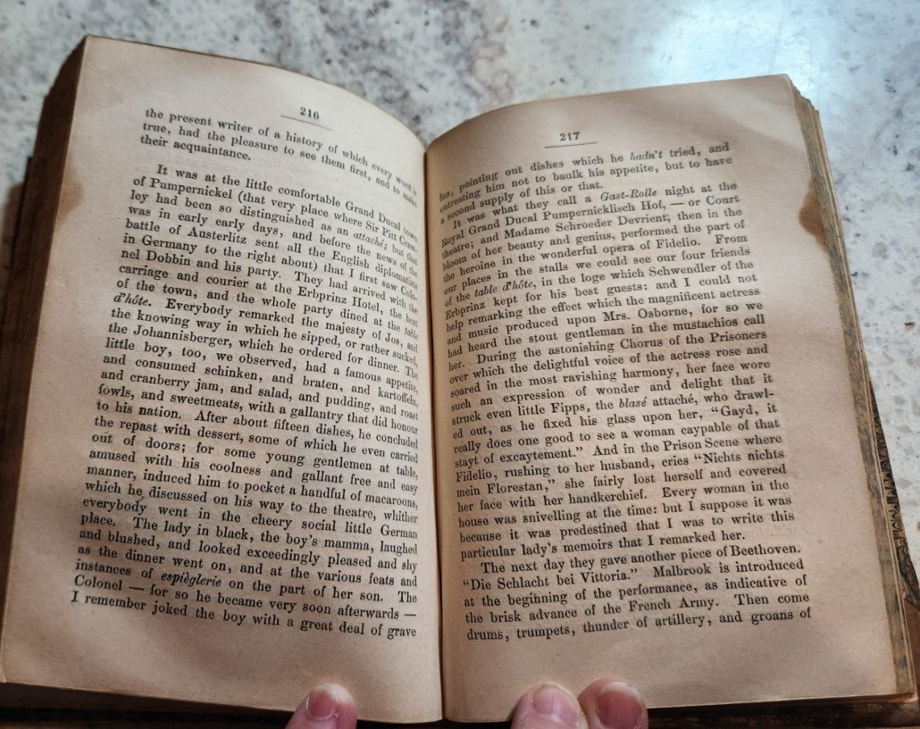 Vanity Fair, W M Thackeray, Copyright edition, Vol 3, Bernhard Tauchnitz, 1848