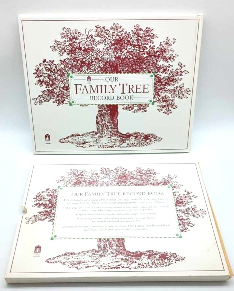 Our Family Tree Record Book from Covent Garden Books With Cardboard Sleeve Cover