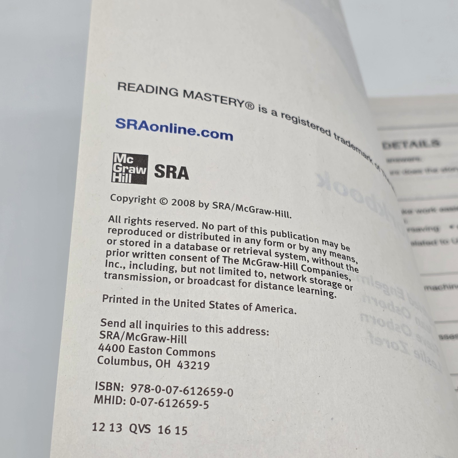SRA McGraw Hill Reading Mastery Signature Edition Grade 5 Reading Set
