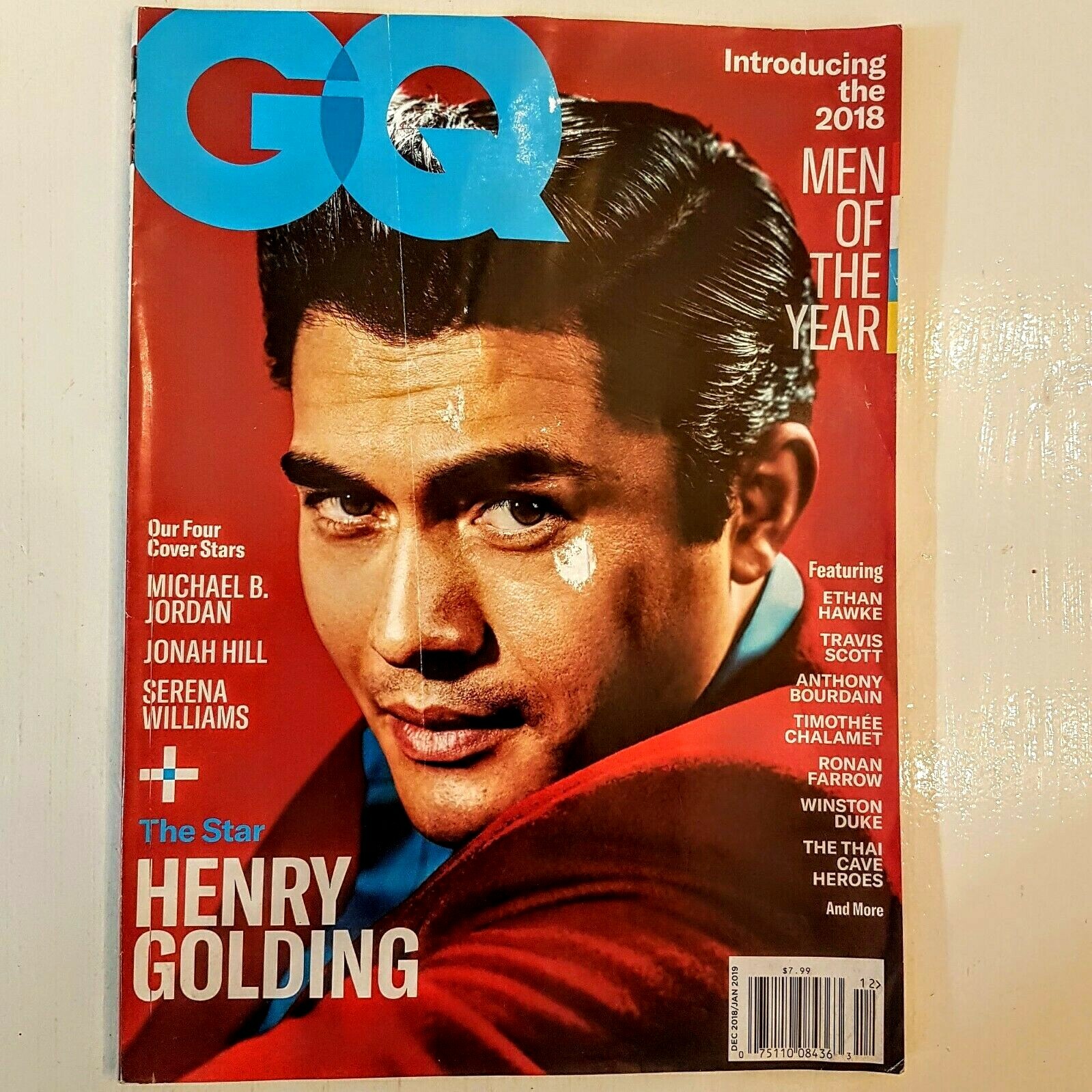 GQ Magazine Henry Golding 12/18 1/19 Men of the Year Michael B Jordan Best Gifts