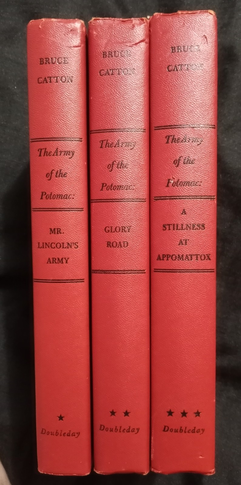 Bruce Catton the Army of the Potomac Trilogy (1951-1962) Hardcovers VG