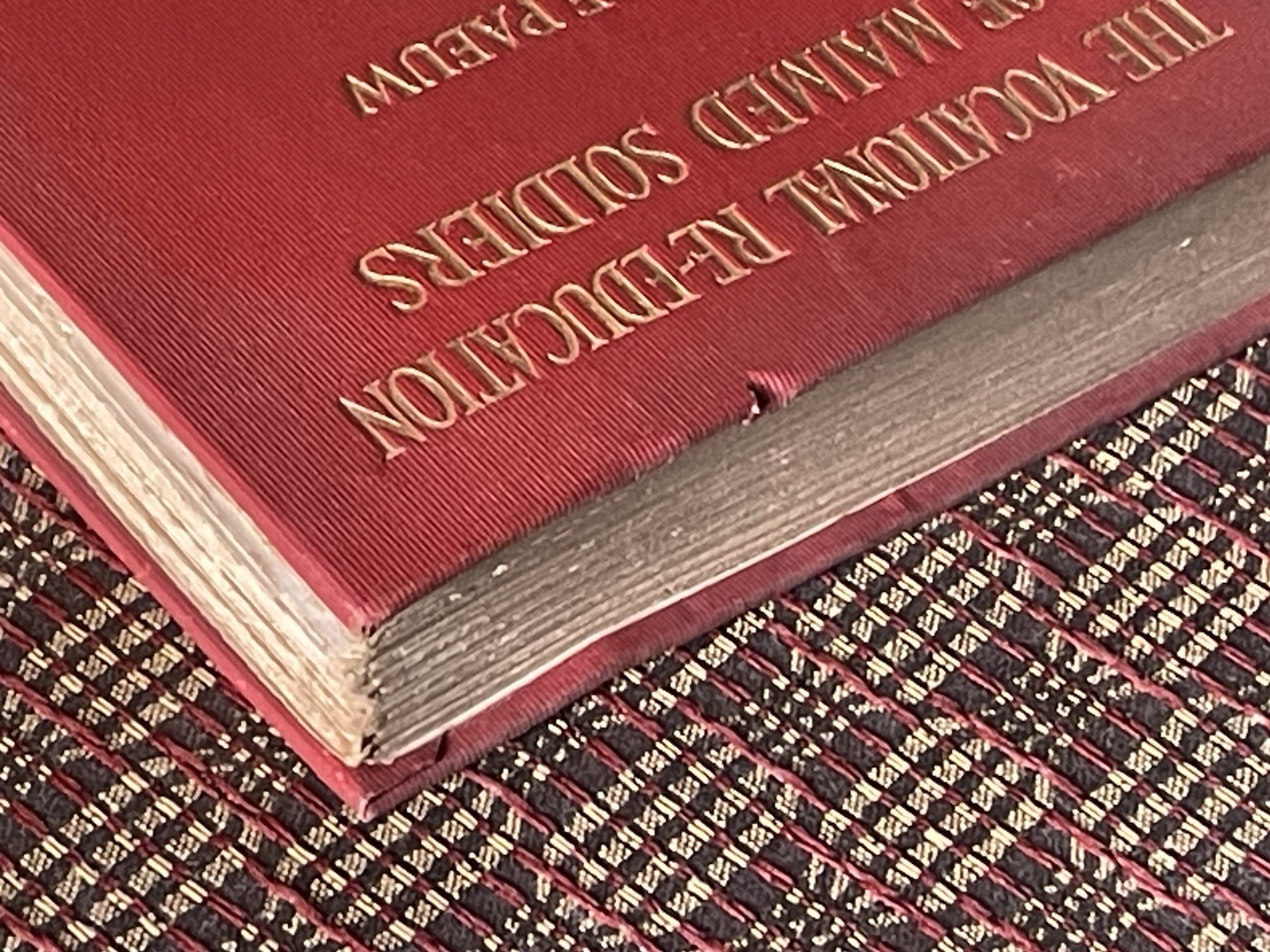 Disabled Veterans Vocational Re-Education of Maimed Soldiers Princeton 1918 HC