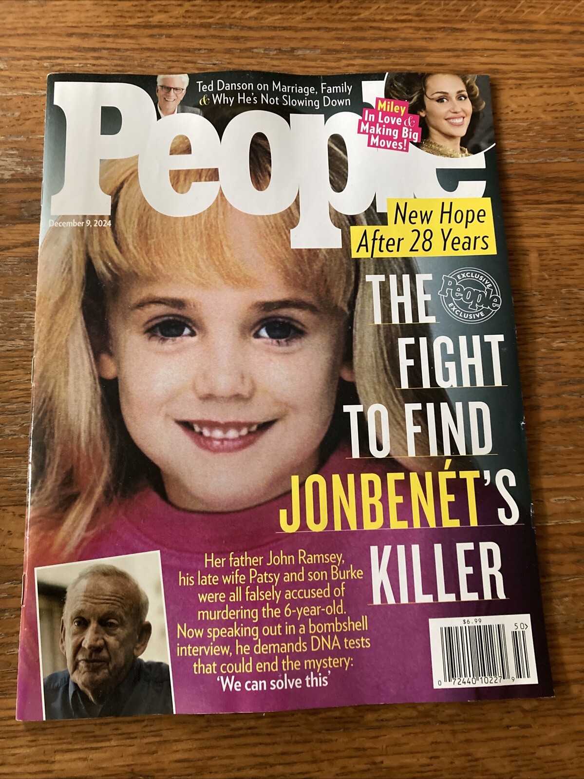 People Magazine December 9th 2024 Jonbenet Hope after 28 years
