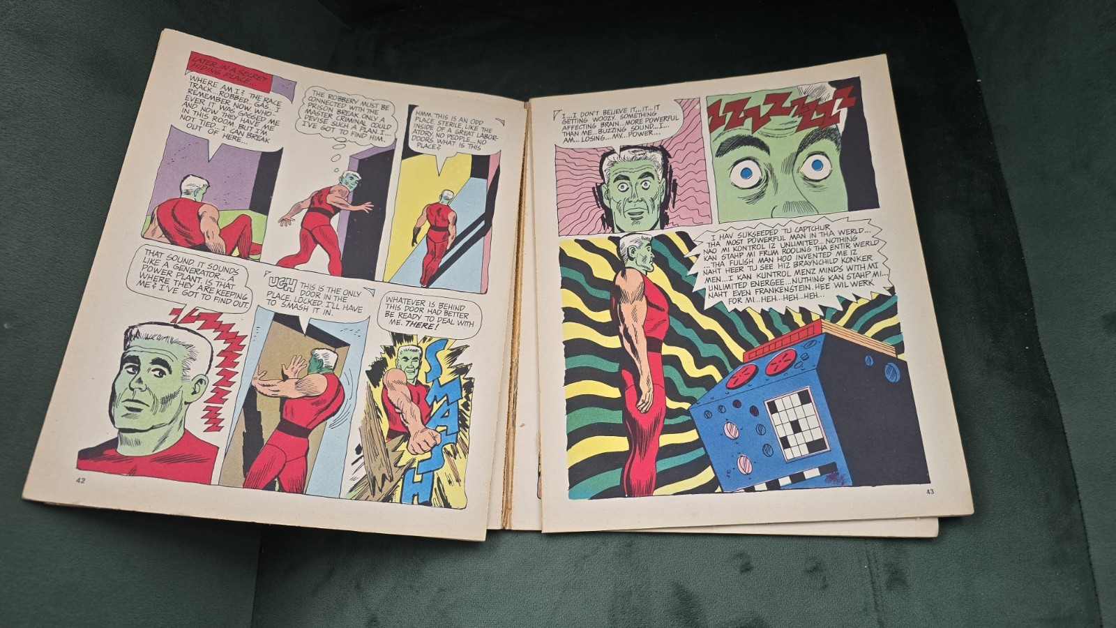 Frankenstein – Super Hero Comic Book/Album. Dell Publishing. Rare 1967 Horror