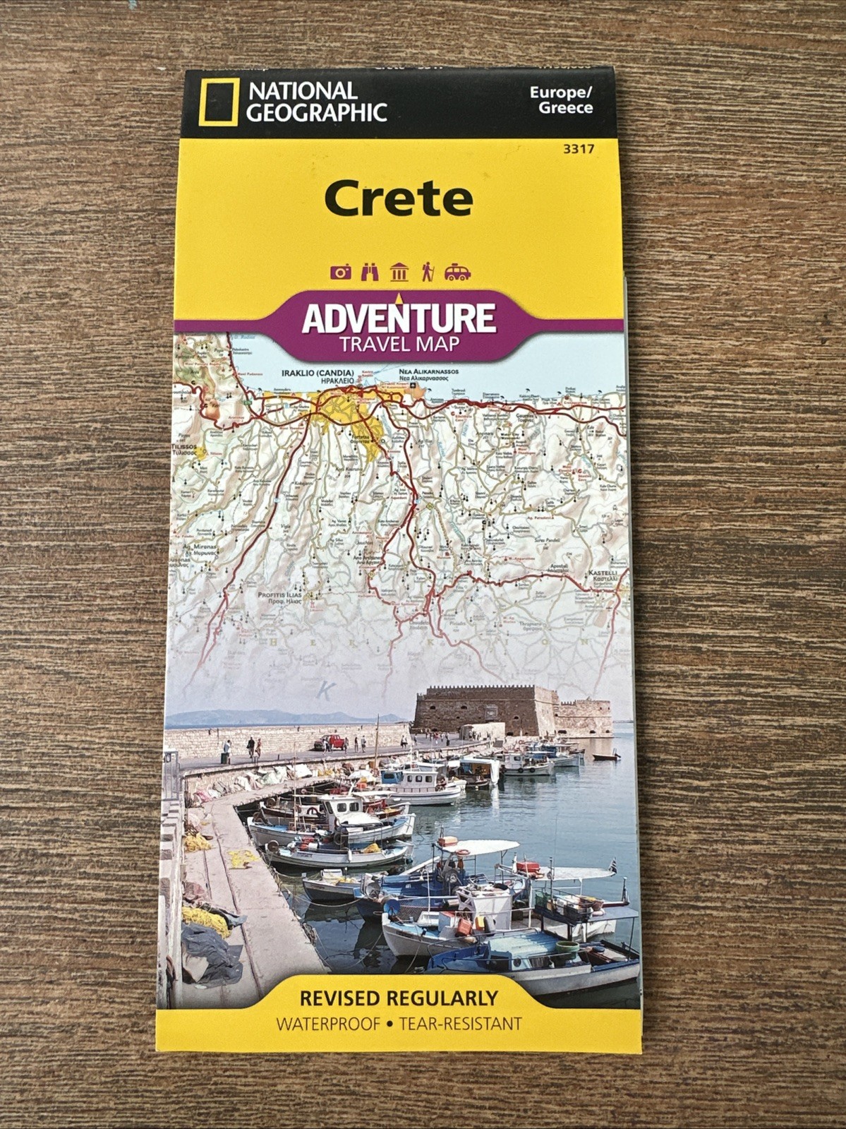 Crete Map (Greece) : Adventure Maps by Nat Geo Nat Geo Maps (2019, Sheet Map,…