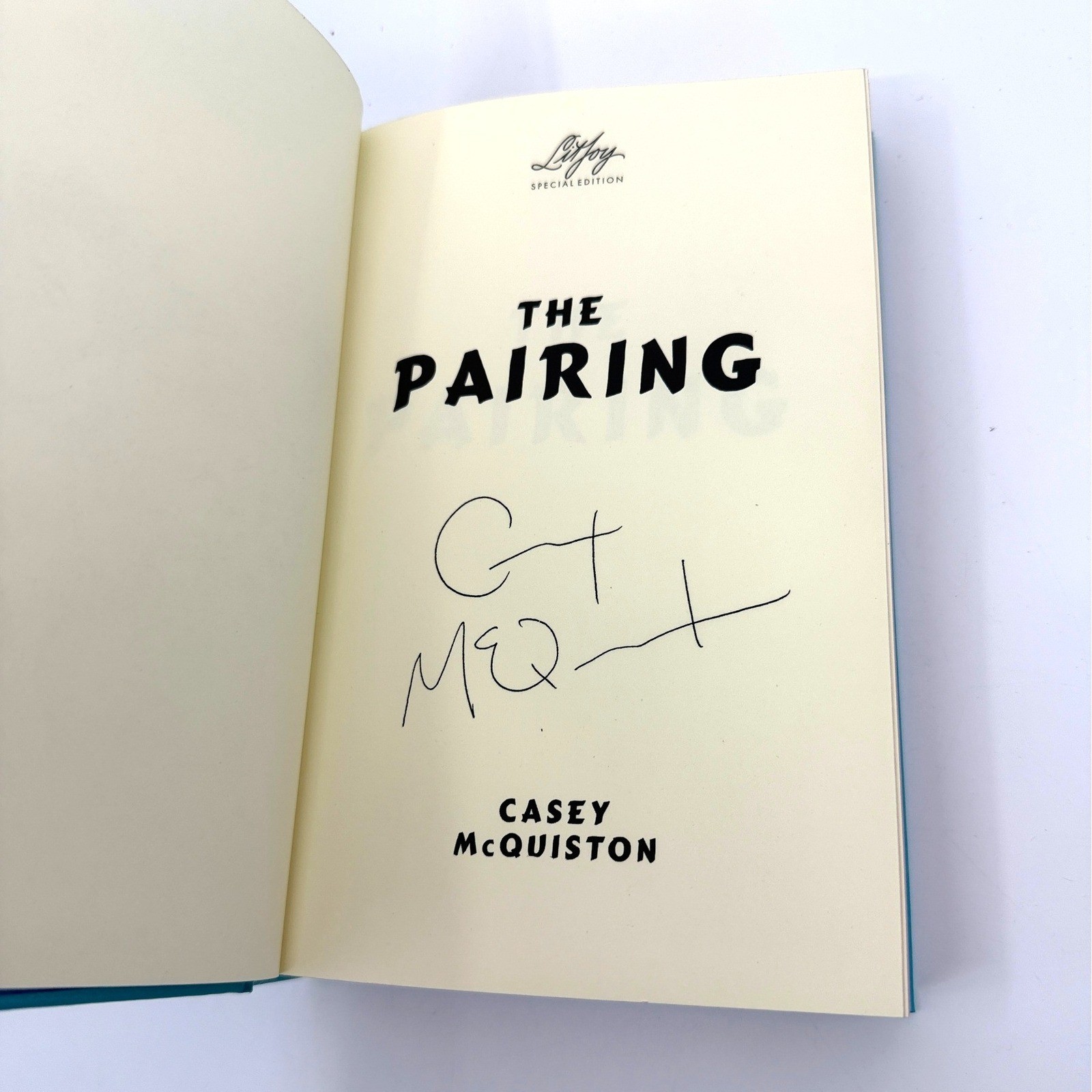 LitJoy The Pairing Casey McQuiston Signed Special Edition Hardcover Book Romance