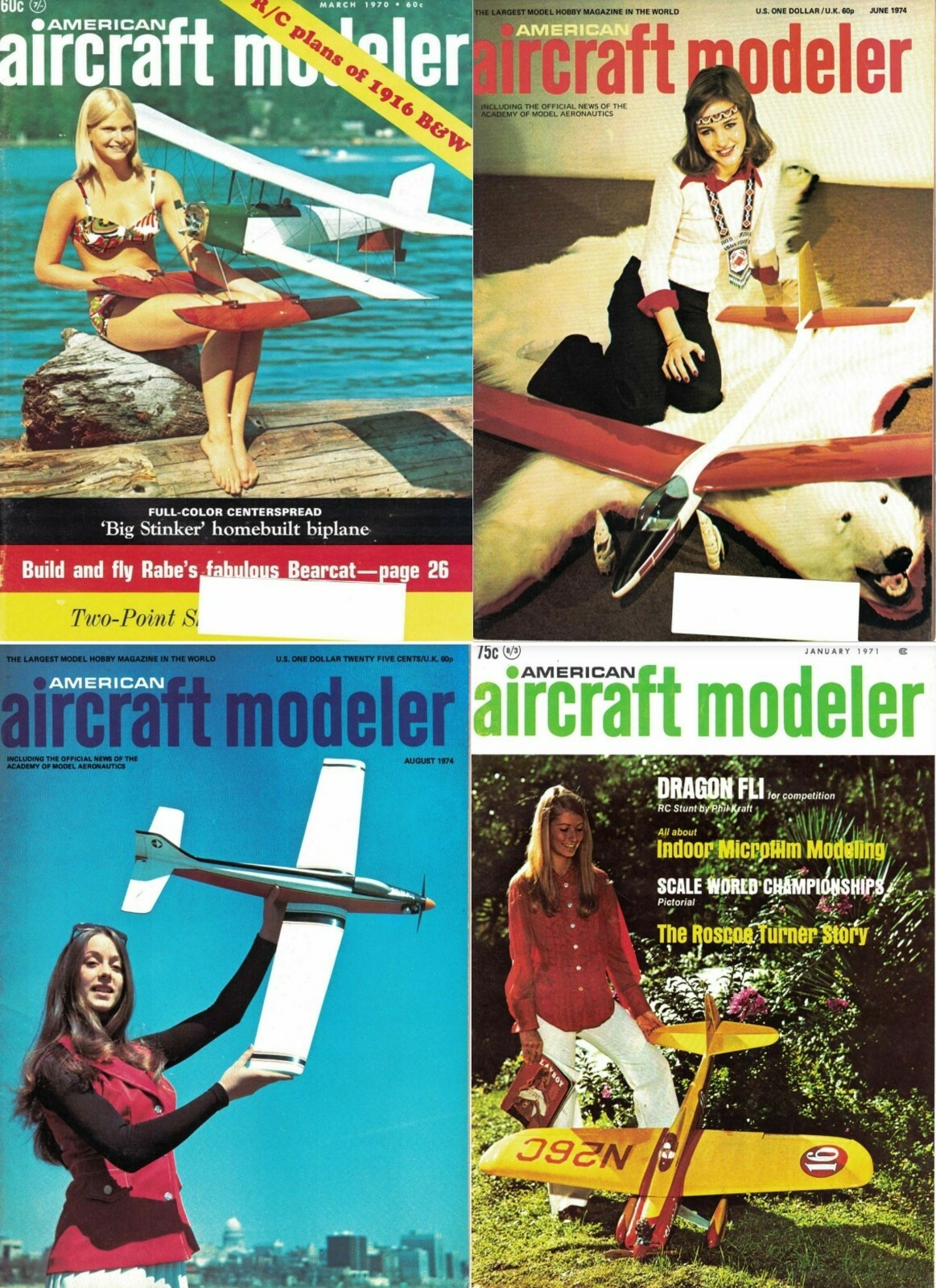 78 Old Issues of Aircraft Modeler – Hobbyist Toy Model Building Magazine on DVD