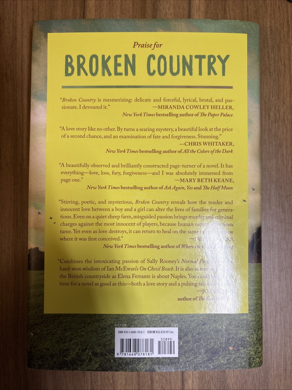 Broken Country (Reese’s Book Club) by Clare Leslie Hall (2025, Hardcover)