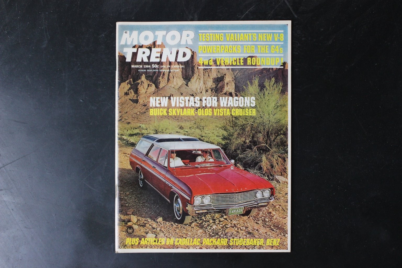 MOTOR TREND March 1964 Buick Skylark Wagon Magazine Vintage Cars Ads