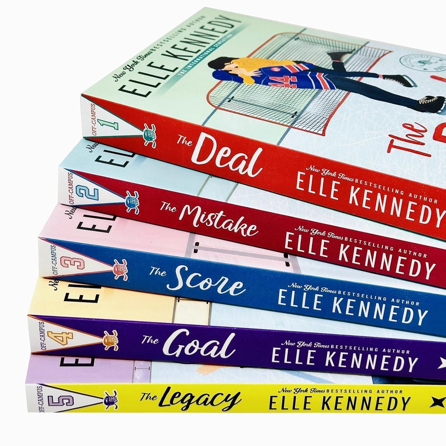 The Off-Campus Series 5 Book Set By Elle Kennedy (English Paperback) Brand New