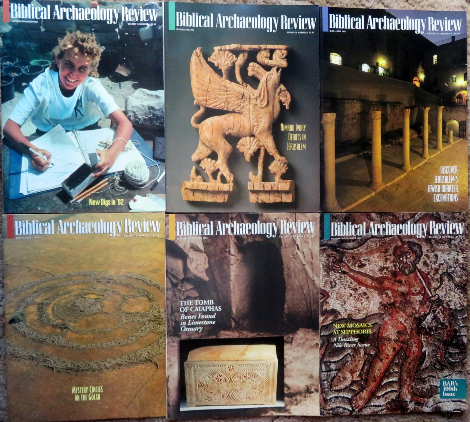 BIBLICAL ARCHAEOLOGY Magazine – Your Choice, Year(s) Lots, 1992-2025