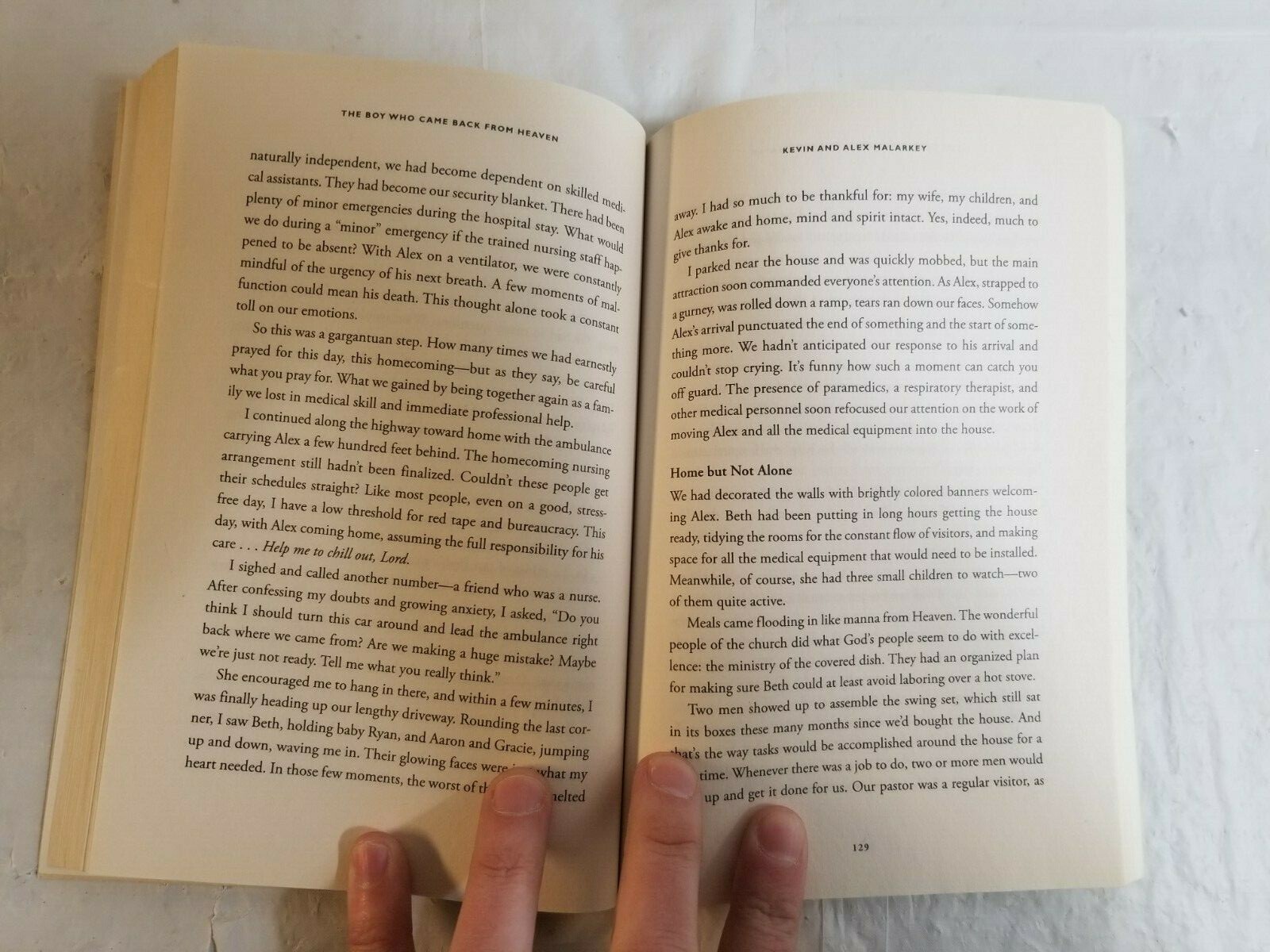 2011 THE BOY WHO CAME BACK FROM HEAVEN Paperback Book by KEVIN & ALEX MALARKEY