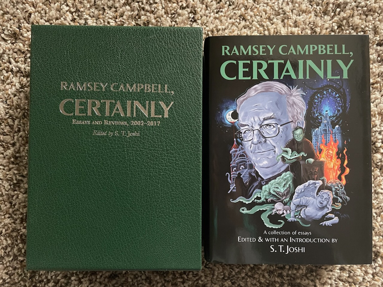 RAMSEY CAMBELL CERTAINLY Campbell 1st ed 200 copy SIGNED/NUMBERED/SLIPCASED PS